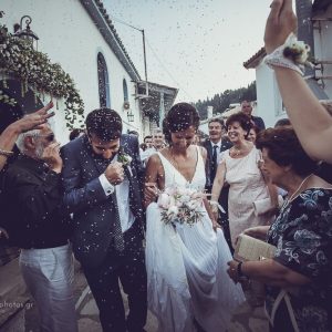 wedding photography from the ceremony St. Nikitas, Lefkada Island