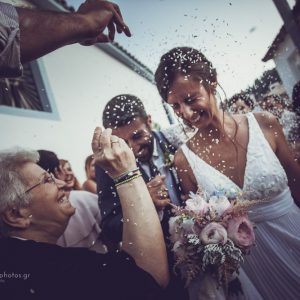 wedding photography from the ceremony St. Nikitas, Lefkada Island